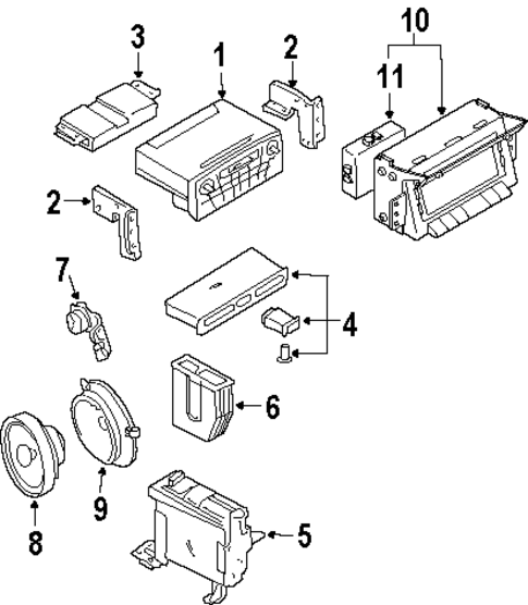 Sound System for 2004 Isuzu Axiom #0