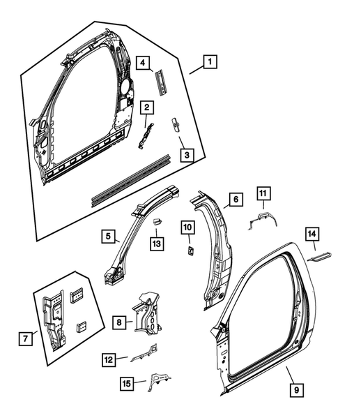 Aperture Panel, Pillar Supports and Cab Back for 2019 Ram 3500 #1