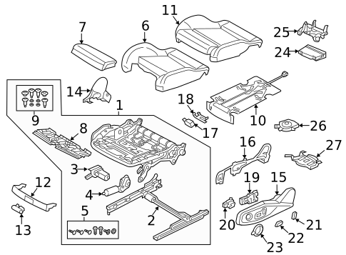 Driver Seat Components for 2025 Audi A4 allroad #0