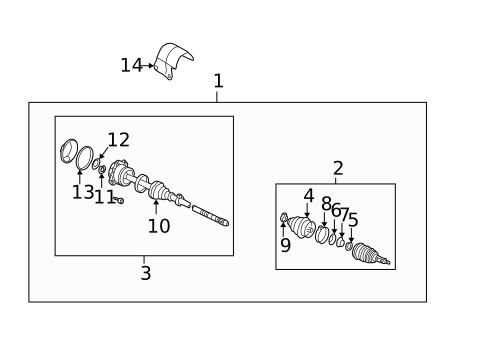 Drive Axles for 2009 Volkswagen Beetle #0
