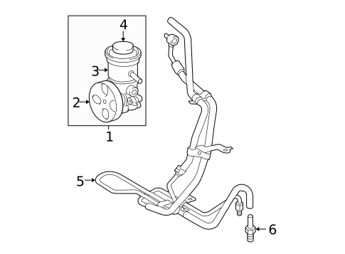 Pump & Hoses for 2015 Toyota Tacoma #0