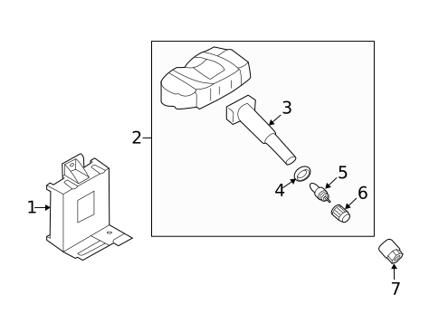 Tire Pressure Monitor Components for 2018 Kia Niro #1