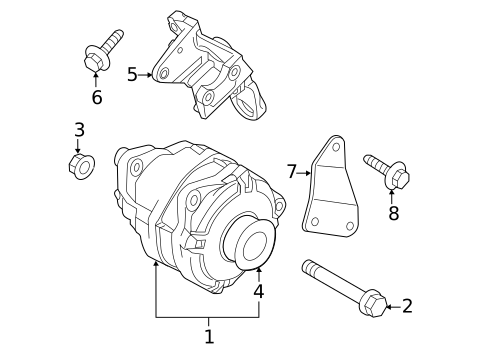 Alternator for 2022 INFINITI QX80 #0