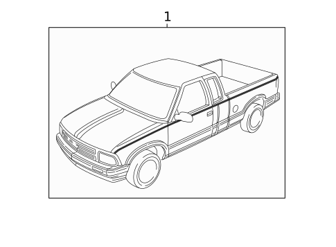 Stripe Tape for 1995 GMC Sonoma #1