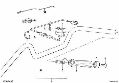 Motorcycle Handlebars for 1989 BMW-Motorrad K 100 LT #1