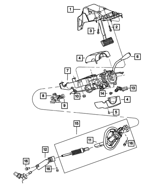 Steering Column and Intermediate Shaft for 2013 Ram 3500 #1
