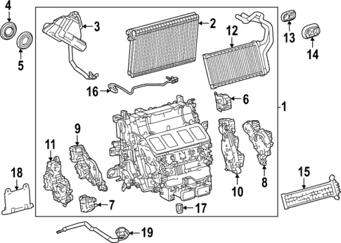 Front Evaporator for 2024 Lexus LX600 #0