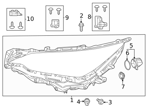 Headlamp Components for 2025 Lexus NX350h #6