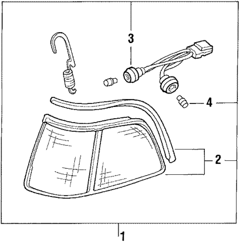 Side Marker Lamps for 1989 Acura Legend #0