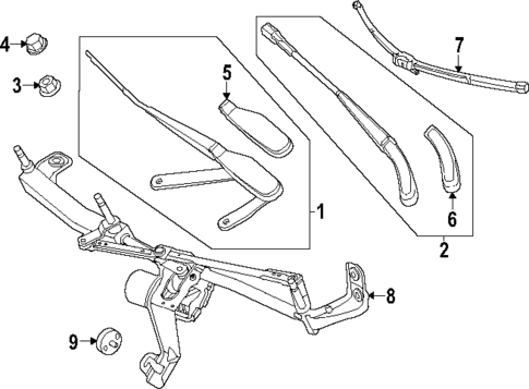 Wipers for 2024 Mercedes-Benz EQS 580 SUV #0