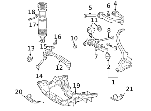 Suspension Components for 2011 Mercedes-Benz SL 550 #4