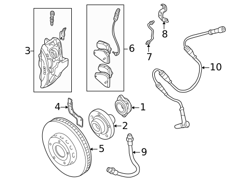 Anti-Lock Brakes for 2002 Audi A8 Quattro #2