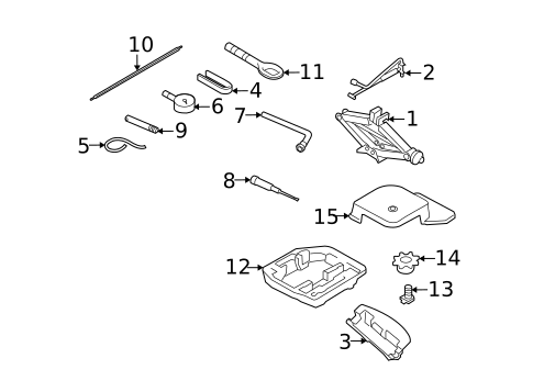 Jack & Components for 2009 Audi A4 Quattro #1