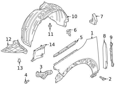 Fender & Components for 2023 Mazda CX-30 #0