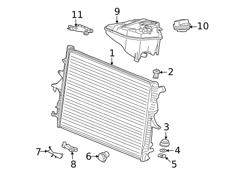 Radiator & Components for 2008 Audi Q7 #0