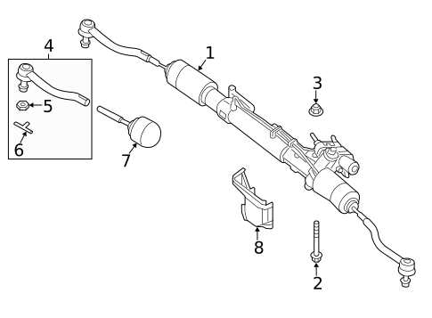 Steering Gear & Linkage for 2014 Nissan Pathfinder #0