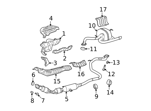 Exhaust Manifold for 2007 Toyota Yaris #0