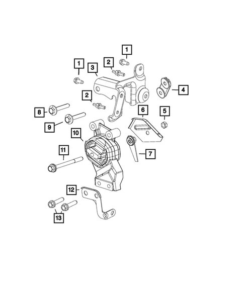 Engine Mounting for 2022 Jeep Grand Wagoneer #0