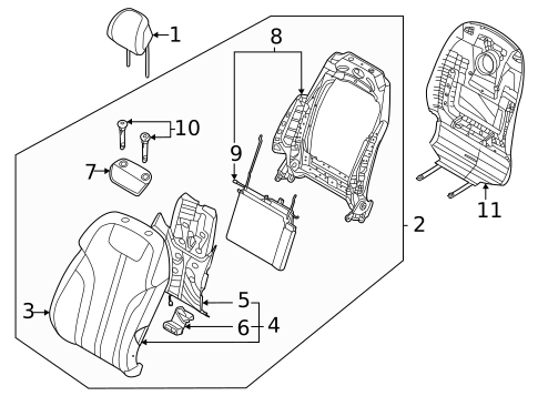 Lumbar Control Seats for 2023 Genesis GV70 #0