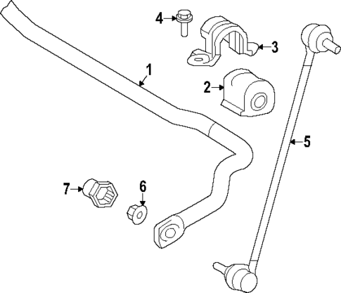 Stabilizer Bar & Components for 2025 Toyota GR Corolla #1