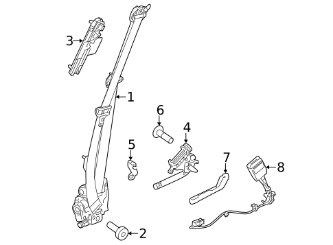 Seat Belt for 2022 Land Rover Range Rover Sport #1