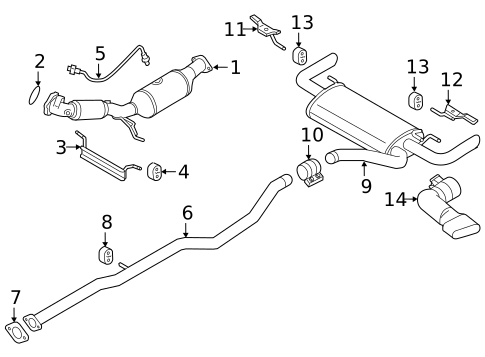 Exhaust Components for 2015 Volvo V60 Cross Country #0