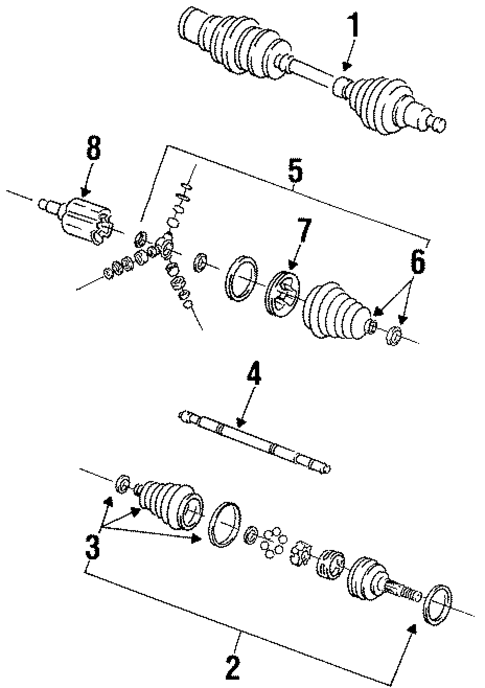Drive Axles for 1997 Buick LeSabre #0