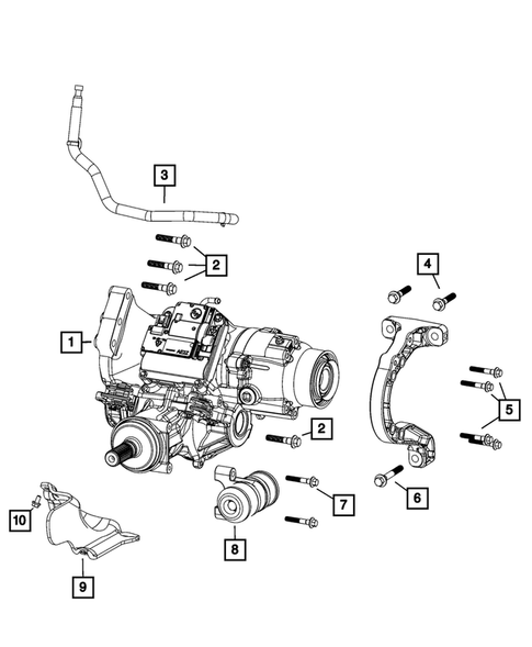 Transfer Case and PTU Assembly for 2023 Jeep Cherokee #2