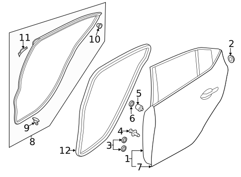 Door & Components for 2018 Mazda 3 #0