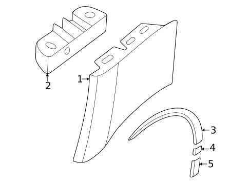 Exterior Trim - Fender for 2022 Porsche Taycan #0