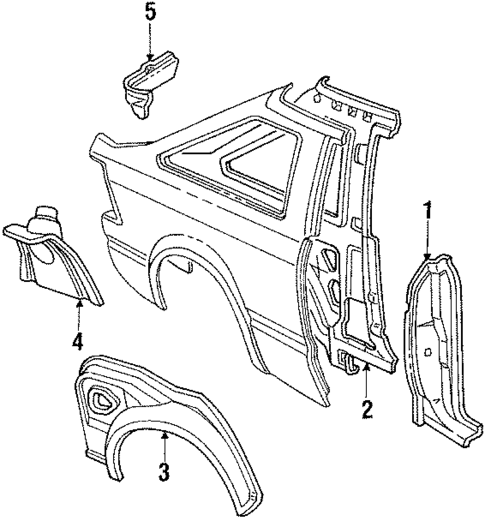 Inner Components for 1985 Ford Escort #2