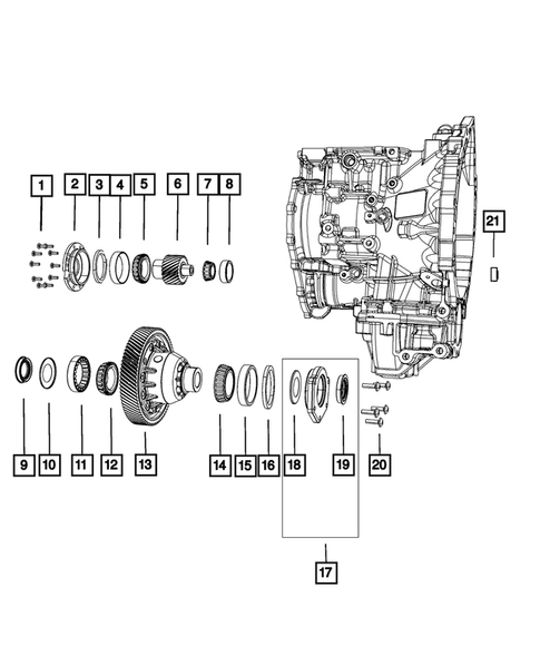 Differential for 2011 Chrysler 200 #0