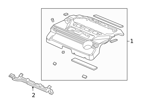 Engine Appearance Cover for 2005 Honda Accord #1