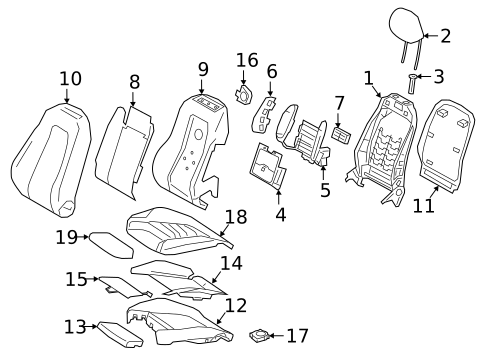 Driver Seat Components for 2022 Mercedes-Benz Sprinter 4500 #2