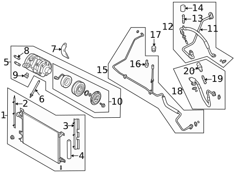 A/C Accumulator/Receiver Drier for 2012 Ford Mustang #0