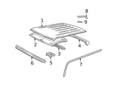 Roof for 1999 Chevrolet C2500 #1