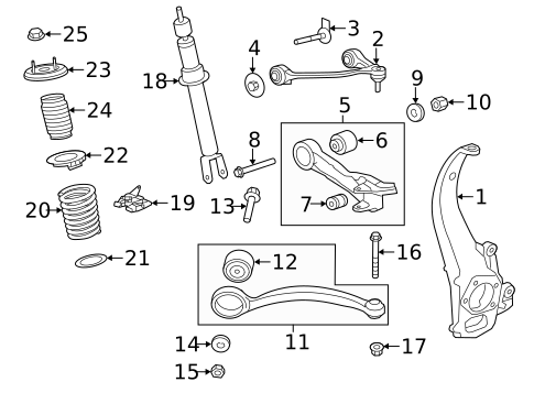 Suspension Components for 2015 Jaguar XF #1