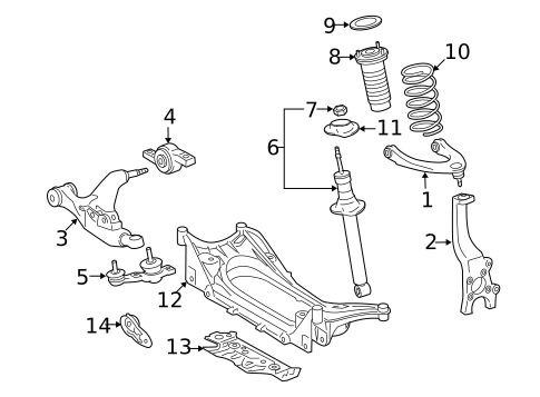 Suspension Components for 2012 Lexus IS350 #0