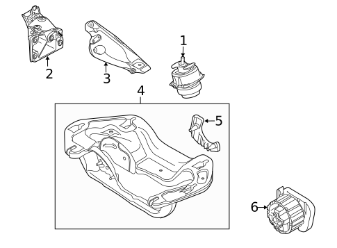 Engine & Trans Mounting for 2013 BMW X5 #0