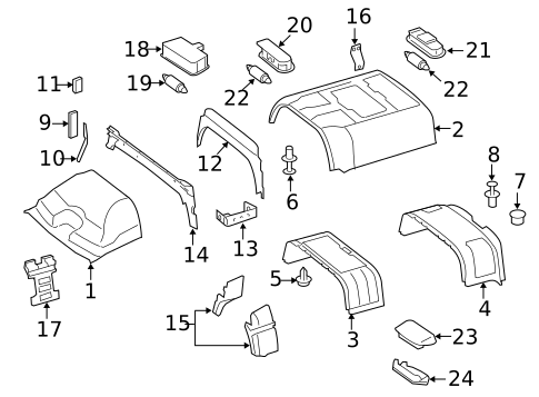 Interior Trim - Roof for 2016 Mercedes-Benz Sprinter 2500 #1