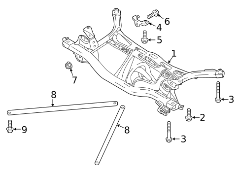 Suspension Mounting for 2017 Audi A3 Quattro #0