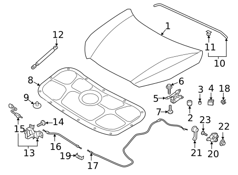 Radiator Support for 2023 Hyundai Palisade #5