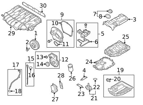 Engine Parts for 2019 Volkswagen Tiguan #22