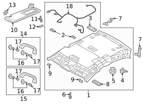 Interior Trim - Roof for 2023 Mazda 3 #4