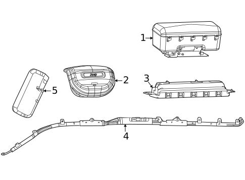 Air Bag Components for 2024 Jeep Wagoneer L #0