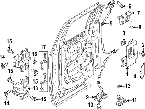Rear Door for 2024 Ford F-250 Super Duty #0