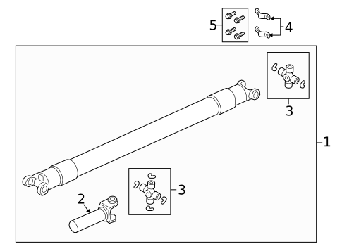 Propeller Shaft for 2017 Ford F-450 Super Duty #1
