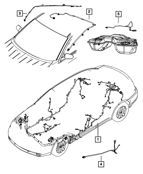 Wiring-Body and Accessories for 2014 Chrysler 200 #2