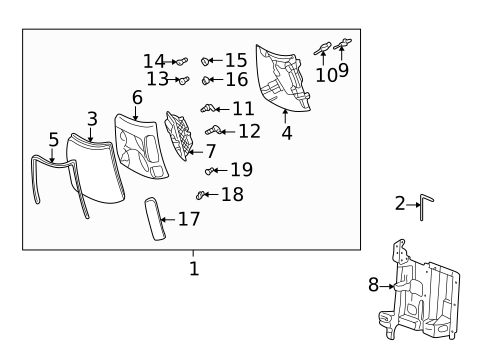 Side Marker Lamps for 2018 Cadillac XT5 #7