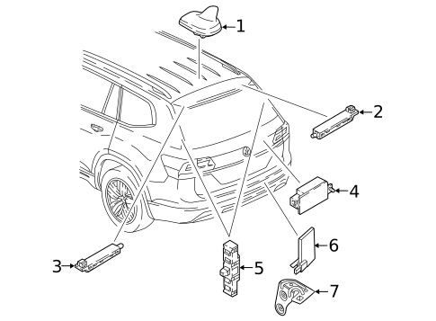 Antenna & Radio for 2025 Volkswagen Atlas #0
